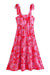 Pink/Red Floral Tie Should Maxi Sundayup 