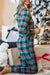 Plaid Drawstring Loungewear Set Shewin 