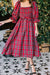 Plaid Midi Dress cezele 