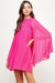 Pleated Chiffon Cape Shift Strut and Bolt 