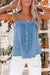 Pleated Denim Tank Kentce 