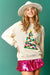 Pom Pom Christmas Tree Sweatshirt fantastic fawn 