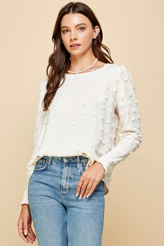 Pom Pom Longsleeve Top Les Amis 