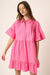 Poplin Ruffle Sleeve Dress Mittoshop 