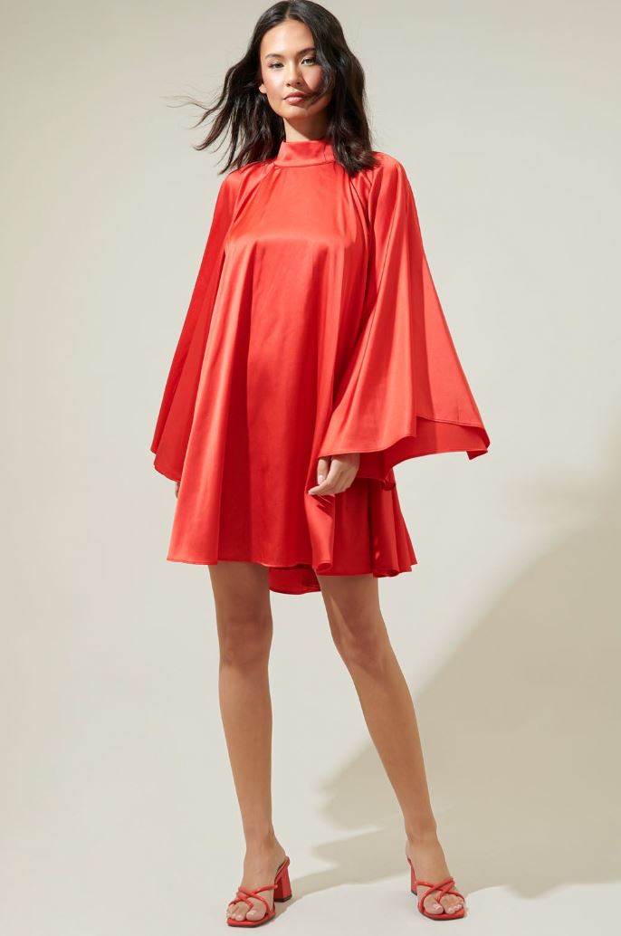 Priella Wing Sleeve Shift Mini Dressa Sugarlips 