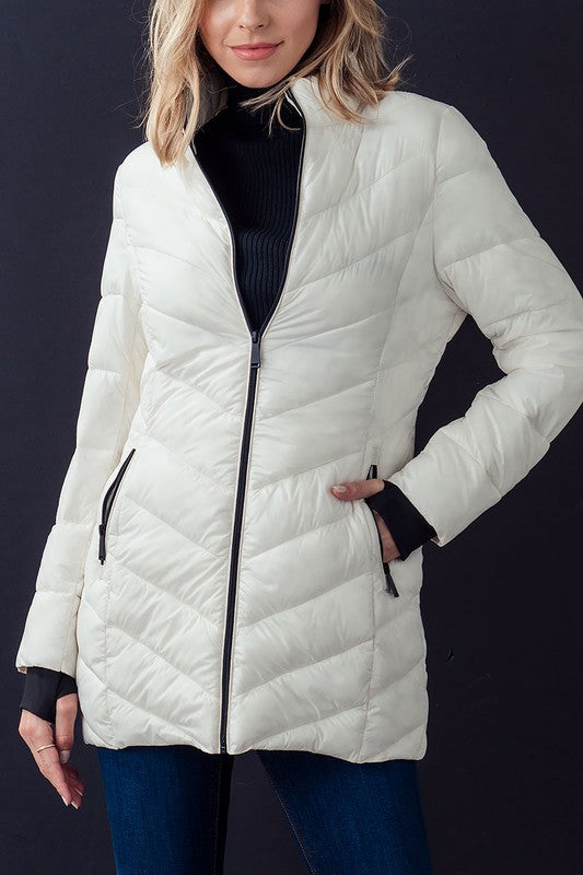 Puffy Jacket with Thumb Holes Trend Notes 