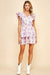 Purple Floral V Neck Dress Pinch 