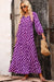 Purple Rose Flowy Maxi Kentce 