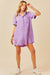 Purple Washed Denim Dress day + moon 