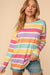 Rainbow Stripe French Terry Tee Haptics 