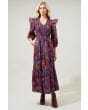 Raveena Midnight Brighton Smocked Poplin Maxi Dress Sugarlips 