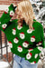 Red and Green Santa Sweater Miss Sparkling 