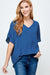 Relaxed Fit V-Neck Top 2 hearts 