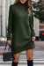 Roll Neck Knit Solid Sweater Dress 2023 supreme fashion 