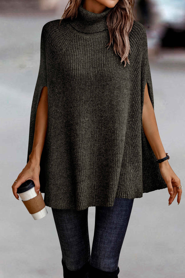 Roll Neck Poncho - SNAP-Something New And Pretty