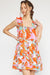 Ruffle Shoulder Swing Swirl Dress entro 