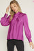 Satin Criss Cross Long Sleeve Top entro 