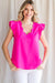 Scalloped Neck Top Jodifl 