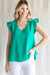 Scalloped Neck Top Jodifl 