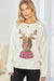 Sequin Reindeer Sweater andree by unit 