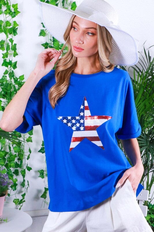 Sequin Star Tee Vine & Love 