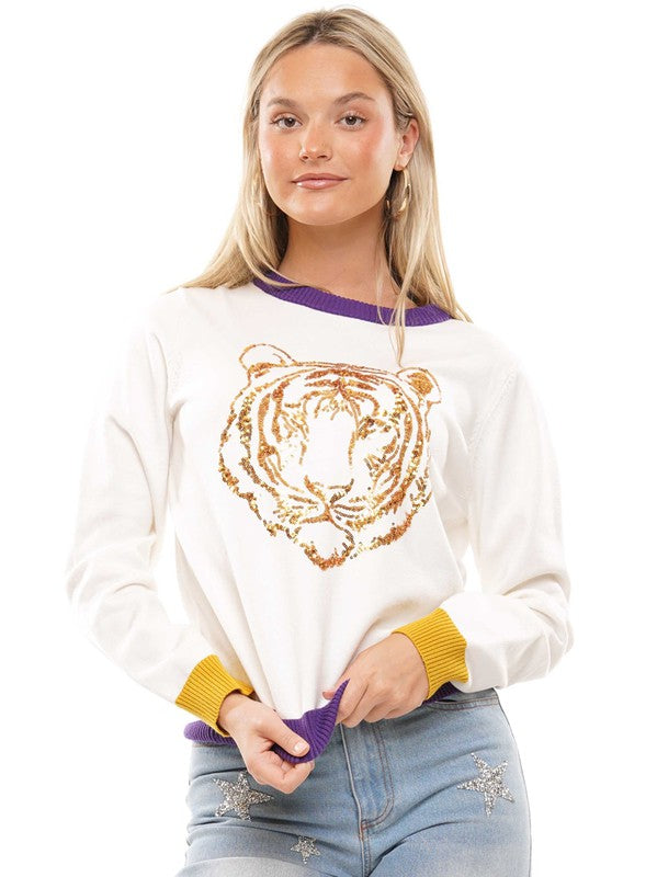 Sequin Tiger Sweater why dress 