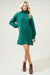 Shawnee Waffle Knit Turtleneck Sweater Dress Sugarlips 