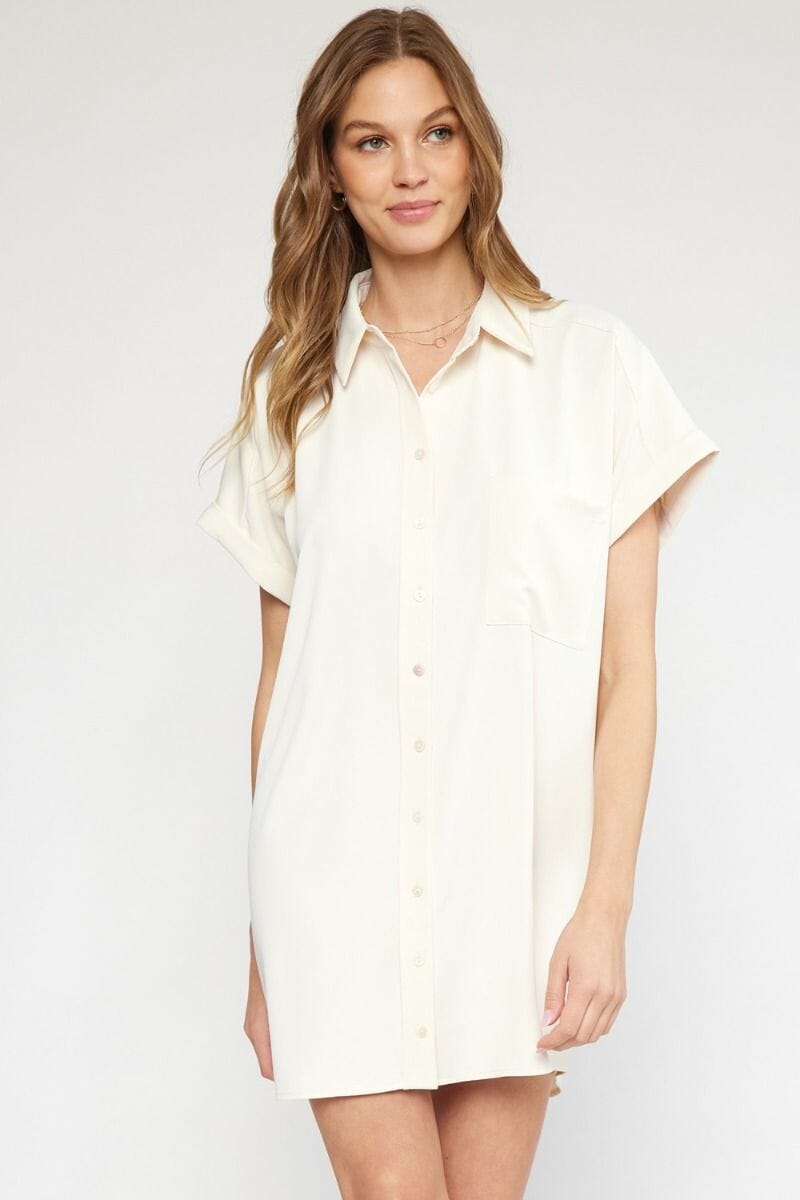 Shirt Dress with Pocket entro 