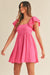 Short Ruffle Gauze Dress Mable 