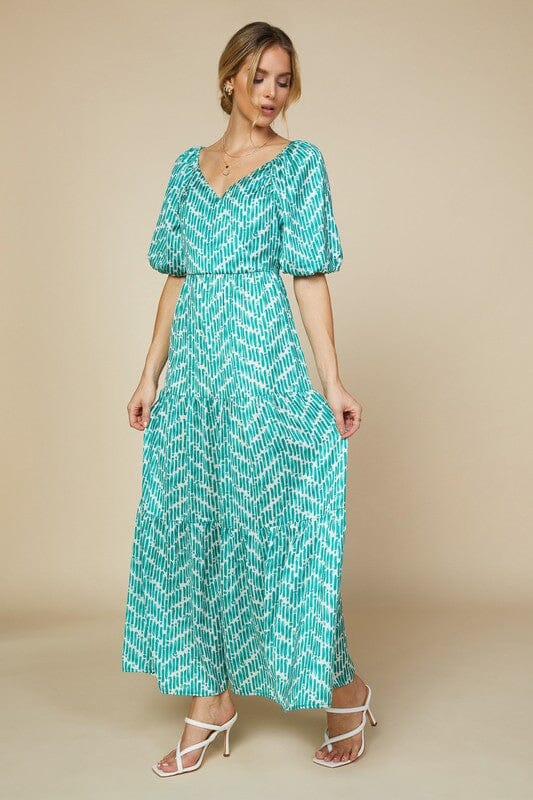 Silky Watercolor Brush Stroke Maxi skies are blue 