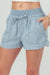 Smocked Waist Chambray Shorts Trend Notes 