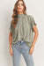 Soft Mock Neck Bow Back Top SNAP-Something New And Pretty 