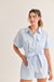 Solid Collared Button Up Romper Mable 