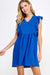 Solid Flutter Sleeve Babydoll Dress 2 hearts 