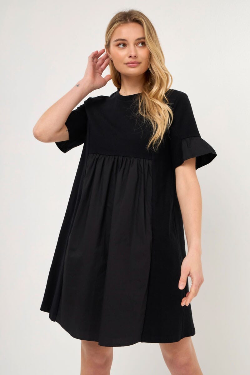 Solid Flutter Sleeve Dress 2023 2.7 August 