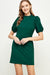 Solid Puff Sleeve Dress 2 hearts 