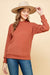 Solid Sweater with Mock Neck Detail Les Amis small Ivory 