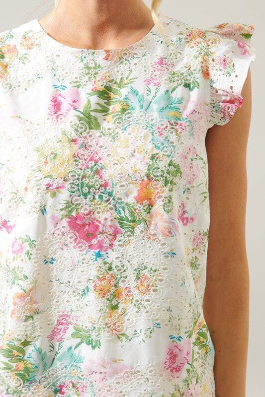 Sommerset Eyelet Short Set - Ships Early April Sugarlips 