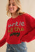 Sparkle All the Way Red Knit Sweater Main Strip 