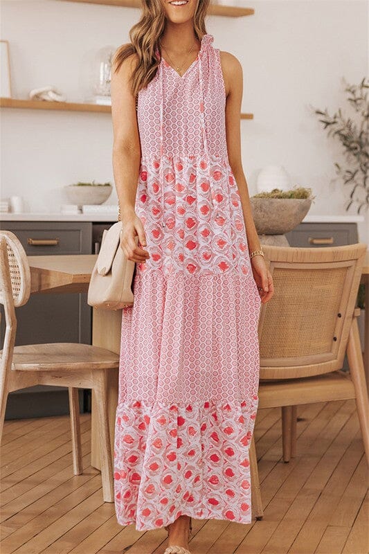 Spring 23 Floral Colorblock Maxi Kentce 