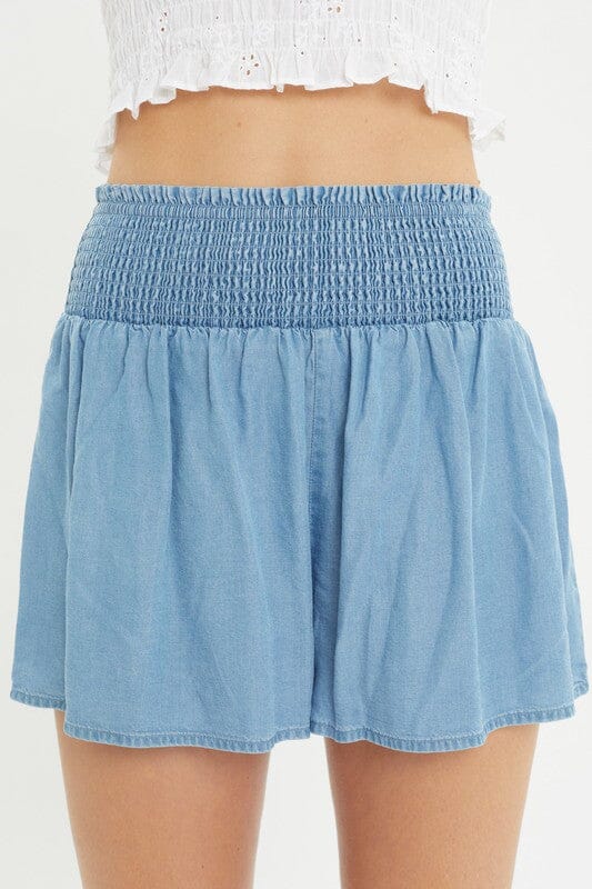 Spring 23 Smocked Waist Shorts love tree 