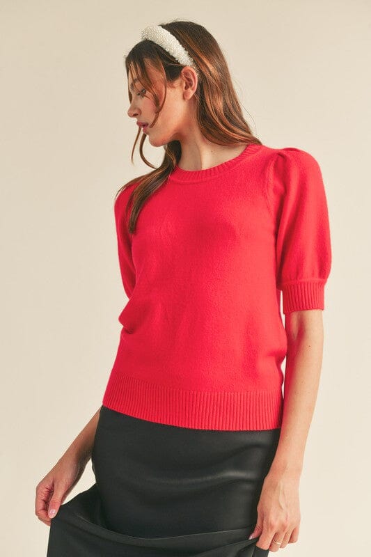 SS Puff Sleeve Sweater &merci 