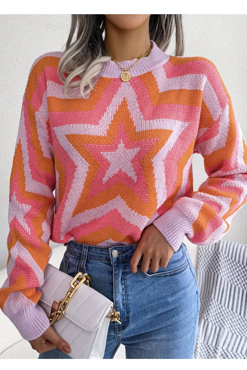 Star Intarsia Sweater Miss Sparkling 