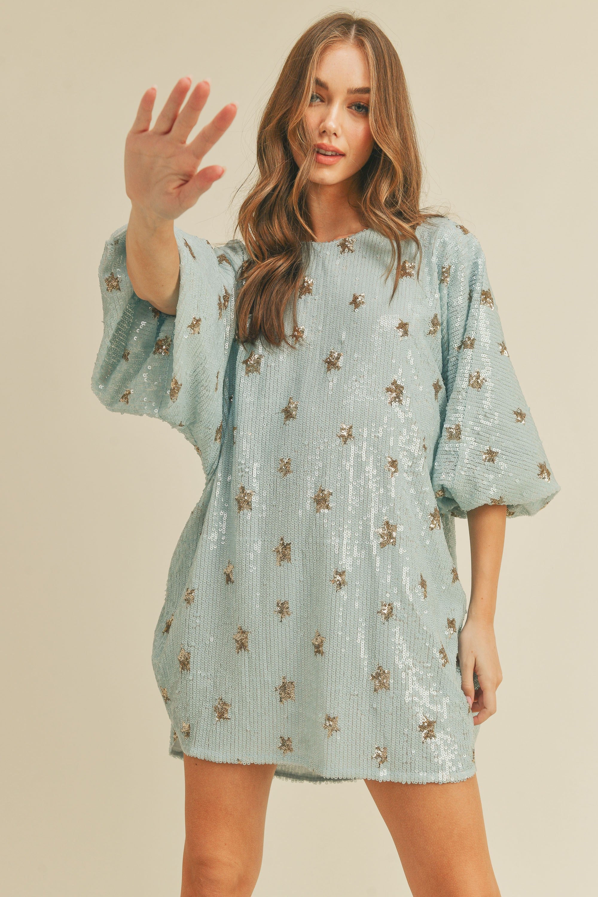 Star Sequin Tunic Dress Mable 