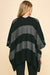 Stripe Poncho Cardigan Pinch 