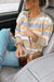 Striped Crew Neck Knitted Pullover Sweater Kentce 