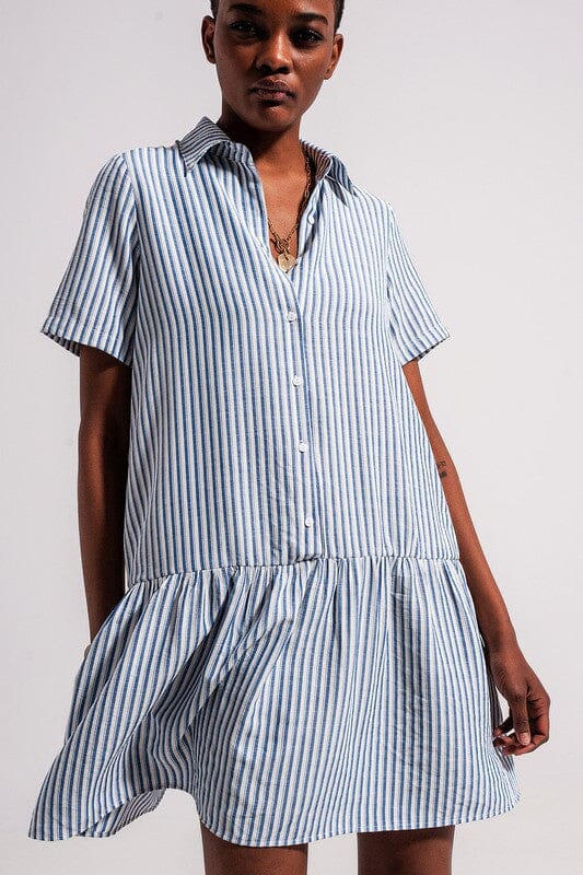 Striped Drop Waist Dress Q2 