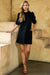 Suede Short Sleeve Dress thml 