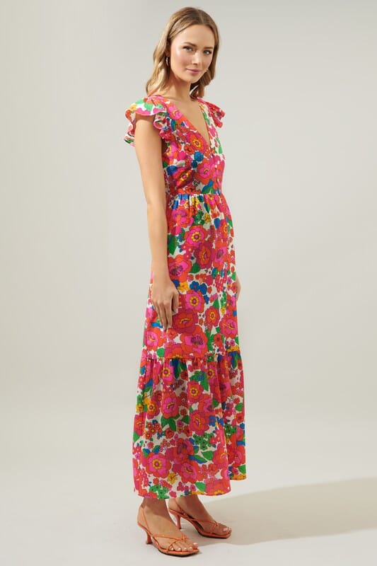 Summersalt Tropical Button Down Maxi Sugarlips 