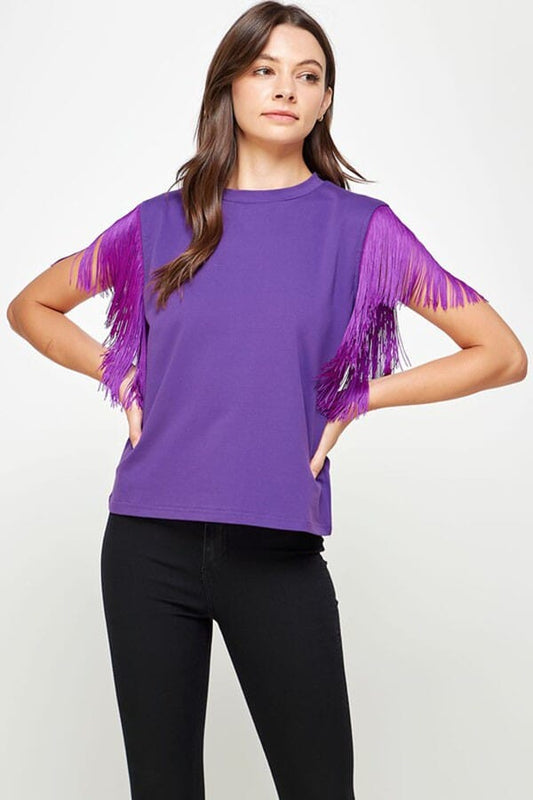 Tassel Fringe Knit Blouse best & best 